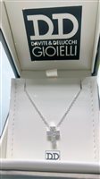 Collana Davite & Delucchi Donna CLASSIC LINE in Oro bianco Diamante 0.14 Ct CLN011659 - CLN011659